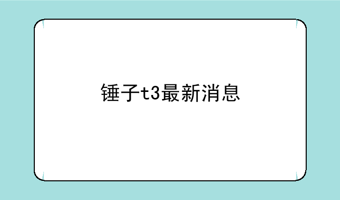 锤子t3最新消息