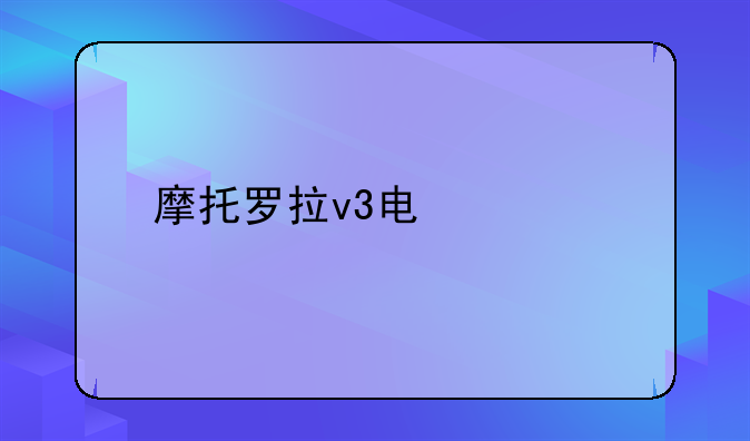 摩托罗拉v3电信版本充电器型号