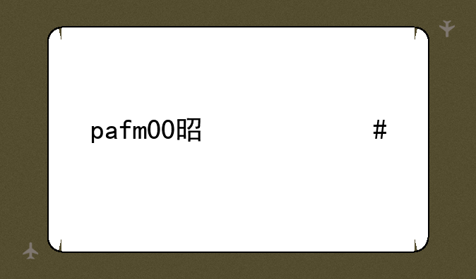 pafm00是什么手机型号