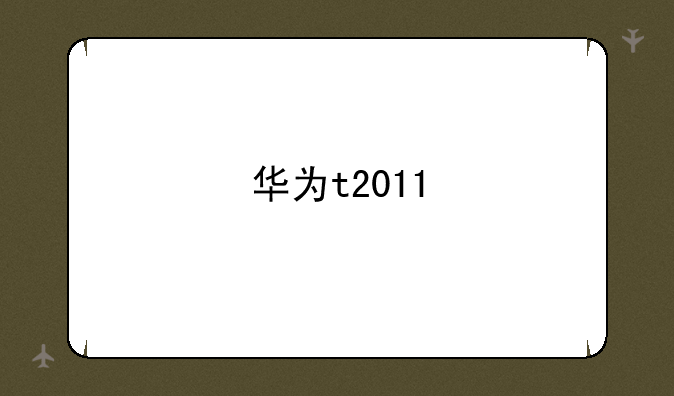 华为t2011